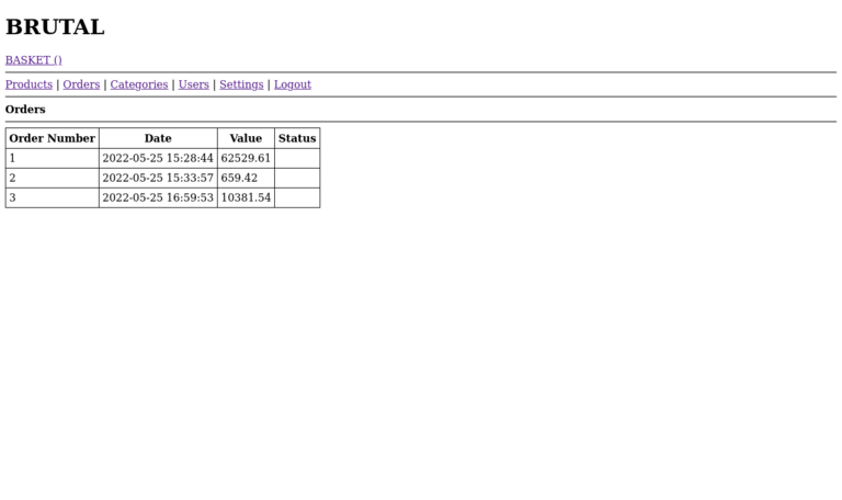 Admin Order List
